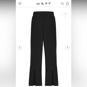 WRAY Black Slit Leggings in XS